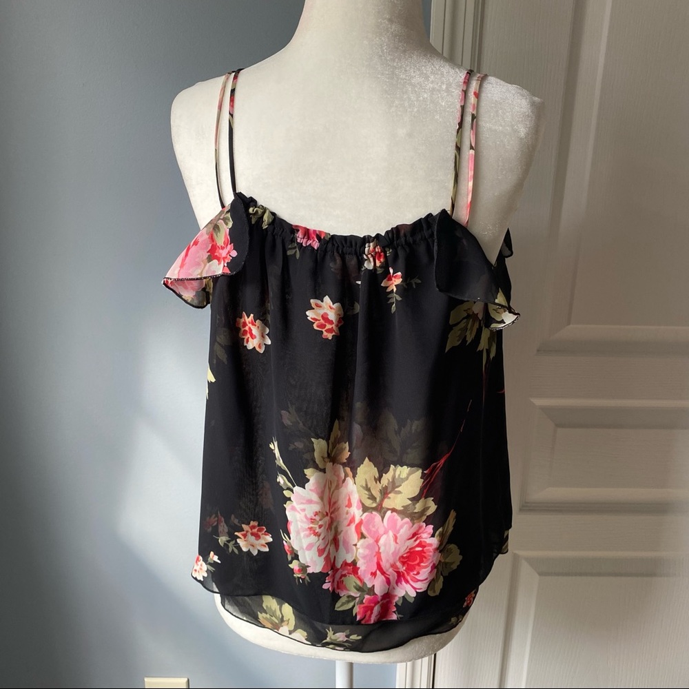 Express Bold Floral Cami Top - Picture 3 of 6